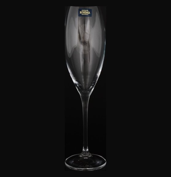 Бокалы для шампанского 290 мл 6 шт  Crystalite Bohemia &quot;Цецилия /Без декора&quot; / 088502