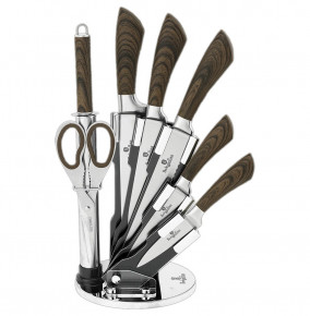 Набор ножей для кухни 8 предметов на подставке  Berlinger Haus "Infinity Line" / 135768