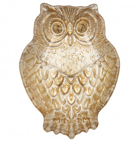 Блюдо 17 х 12 х 3,5 см  АКСАМ "Owl gold" / 226058