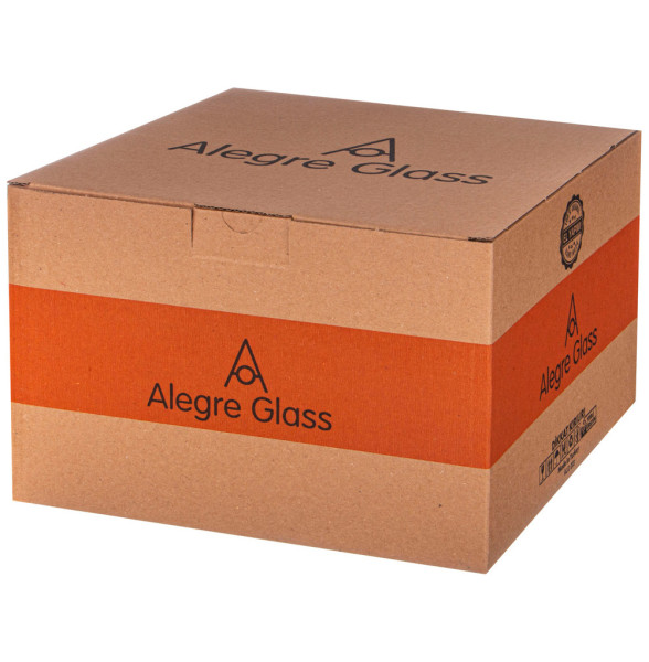 Фруктовница 24 х 16 см н/н  Alegre Glass &quot;Sencam /Grey&quot; / 313793