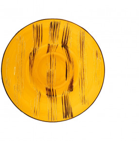 Тарелка 20 см глубокая жёлтая  Wilmax "Scratch" / 261479
