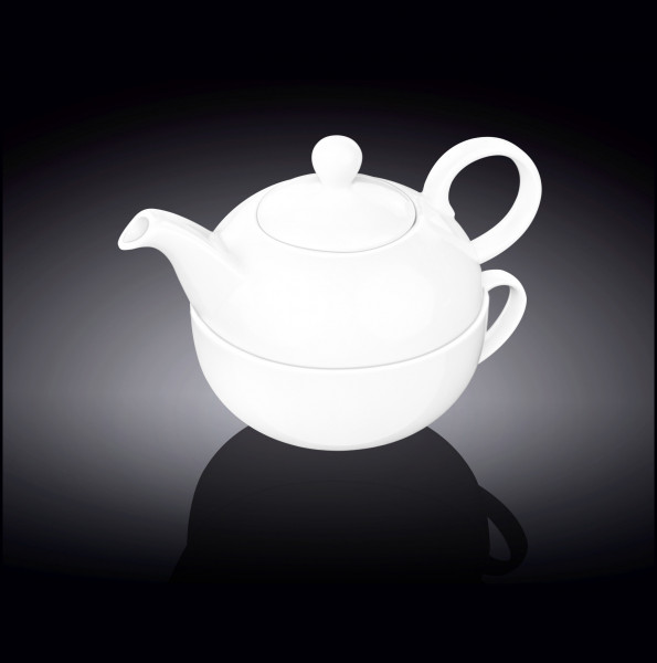 Чайный набор 3 предмета (чайная чашка 340 мл + чайник 375 мл)  Wilmax &quot;Olivia&quot; / 260805